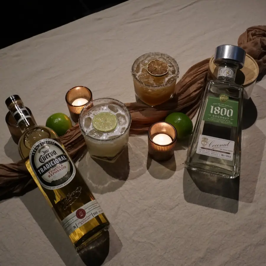 Coconut and classic margaritas with agave spirits